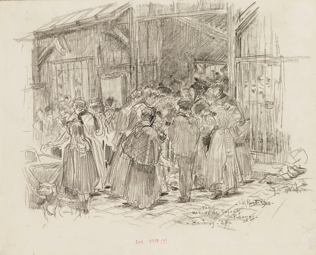 La Rostiche Marché des Enfants Rouges en 1907 3ème arrondissement 1907