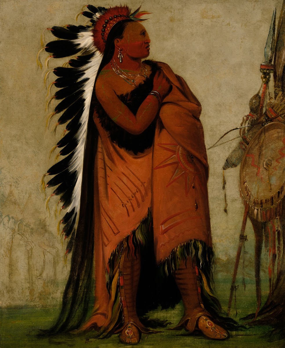 Eé Hee A Duck Cée A He Who Ties His Hair Before 1832