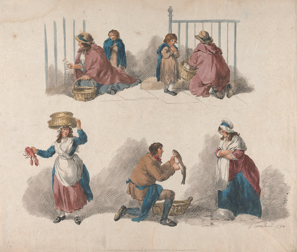 Five studies of Peddlers 1791 1795