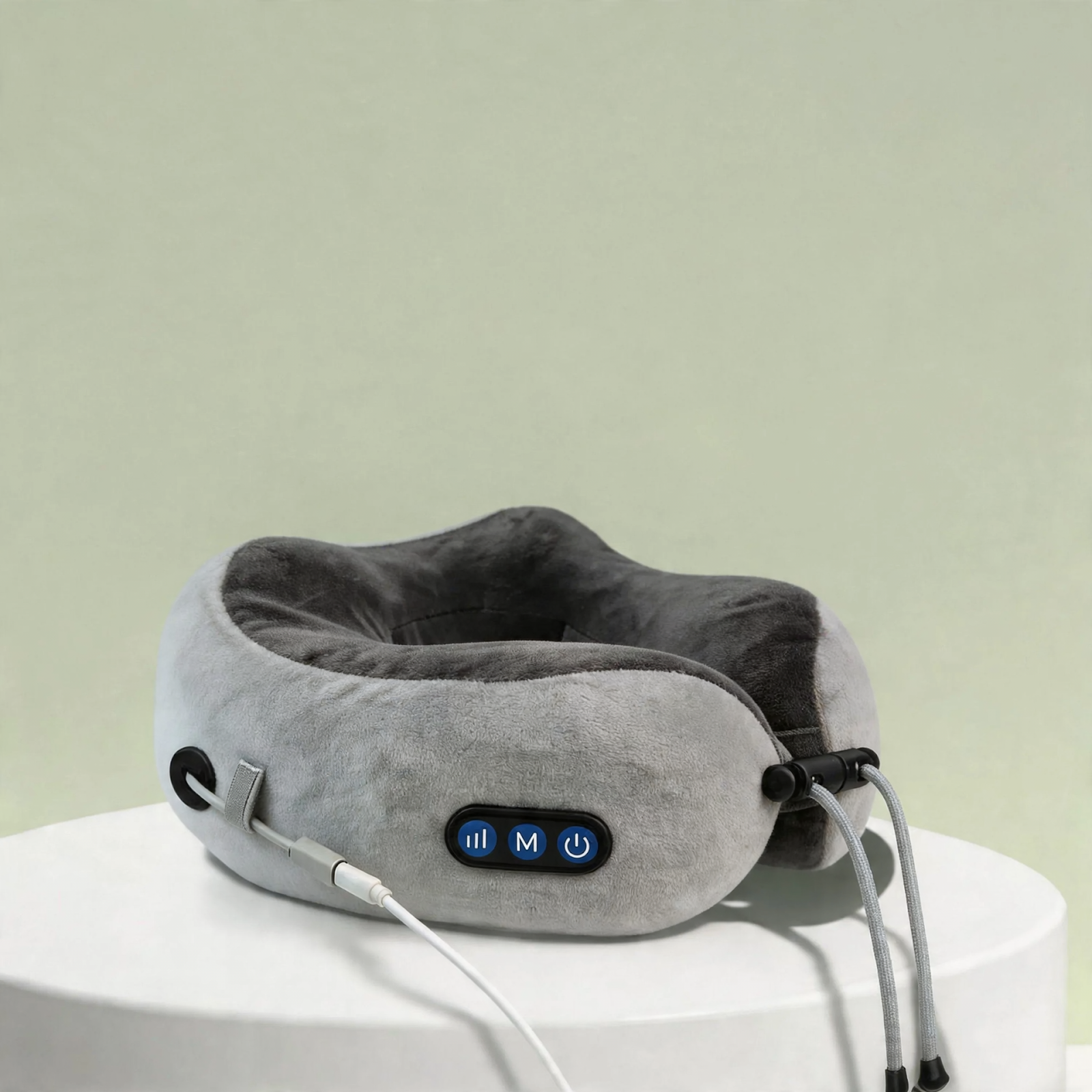 U-förmiges Nackenmassagekissen mit mechanischer Massage