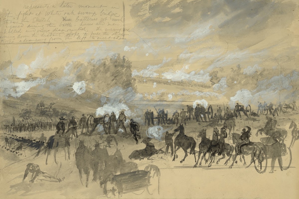 Battle at White Oak Swamp Bridge 1862