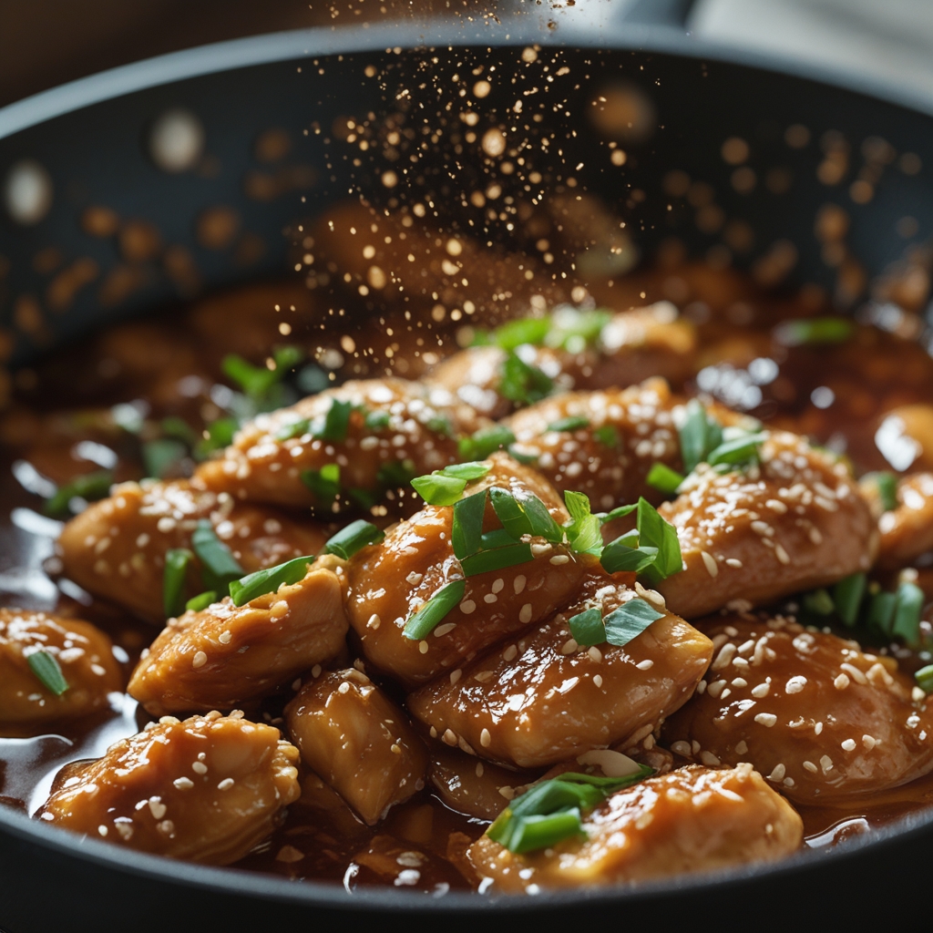 Final Crispy Sesame Chicken & Veggie Skillet