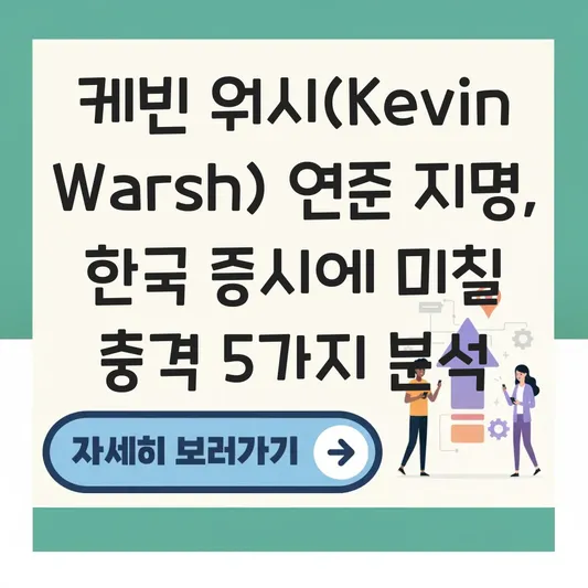 케빈 워시(Kevin Warsh) 미 연준 정책 기조 변화에 따른 한국 증시 영향 평가 대표 이미지