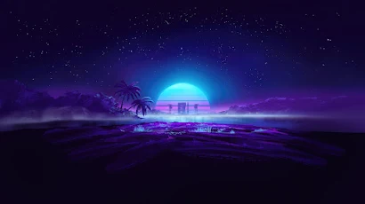 Vaporwave 4K Wallpaper Background