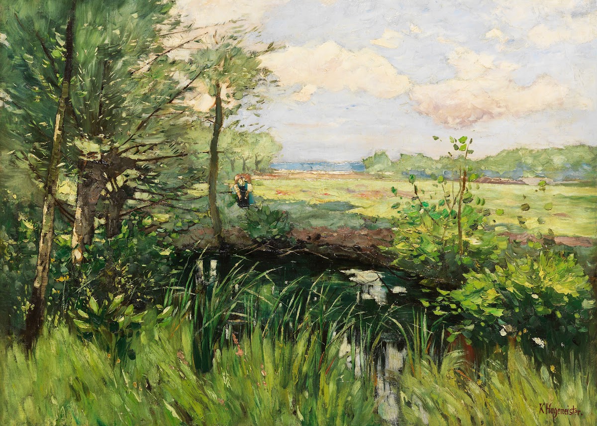 Der Schwielowsee bei Kaputh  Frühling 1882