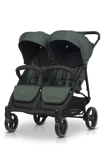 Stroller for twins Euro-Cart Doblo 2024 Jungle