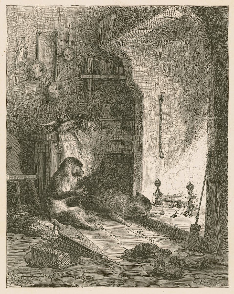 Le singe et le chat 1860 1869