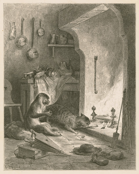 Le singe et le chat 1860 1869
