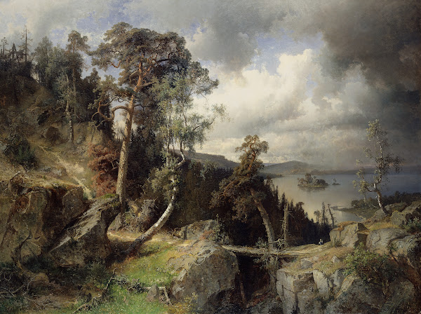 Swedish Landscape Motif from Kolmården 1866