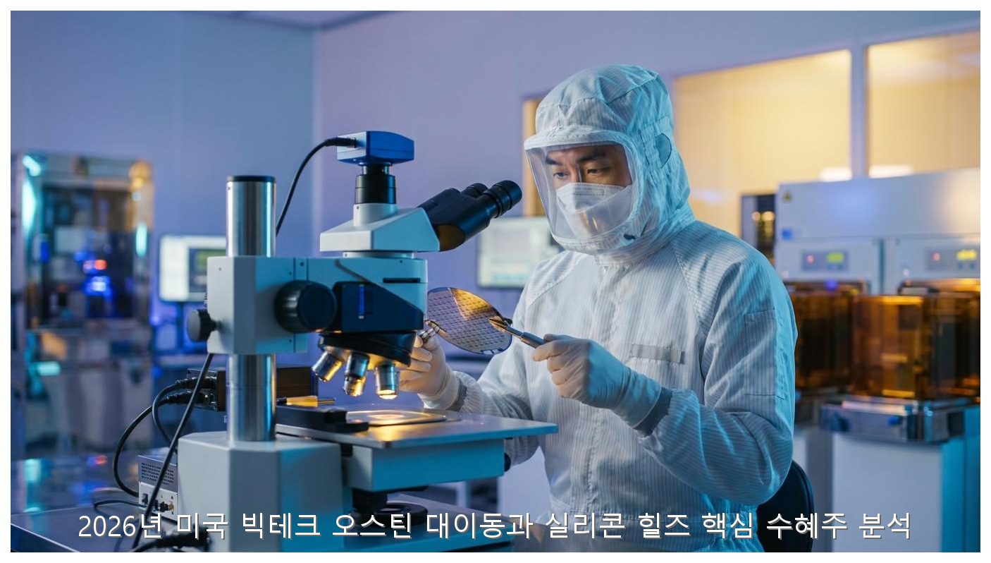 2026년 미국 빅테크 오스틴 대이동과 실리콘 힐즈 핵심 수혜주 분석 핵심 안내 및 분석 인포그래픽 (5)
