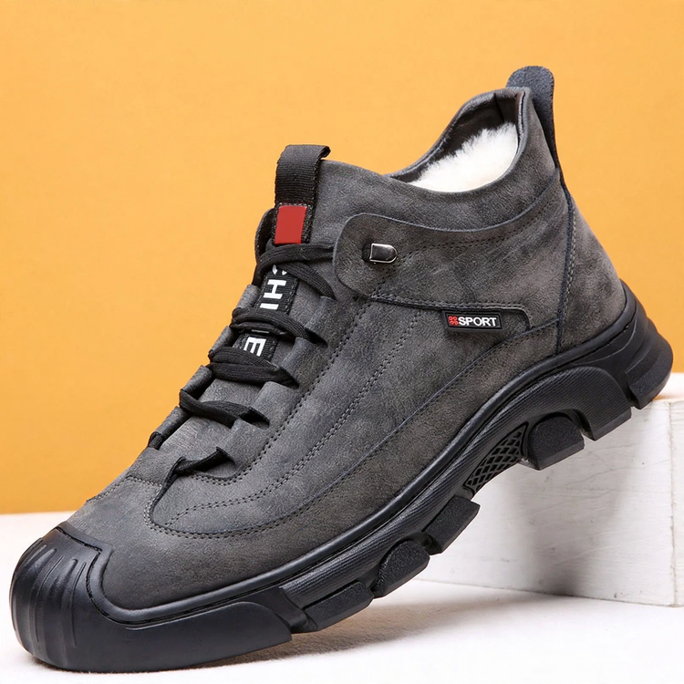 Men's winter boots, insulated, with thick sole