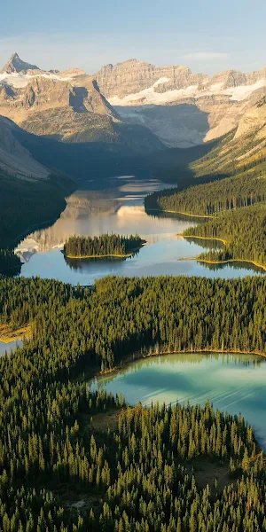 Mountains, Forest, Lakes, Canada, Valley 4K Wallpaper Background