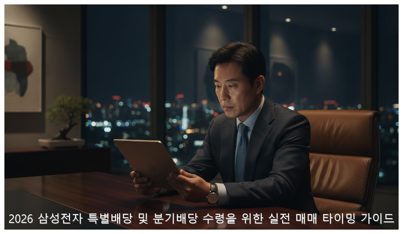 2026 삼성전자 특별배당 및 분기배당 수령을 위한 실전 매매 타이밍 가이드 핵심 안내 및 분석 인포그래픽 (6)