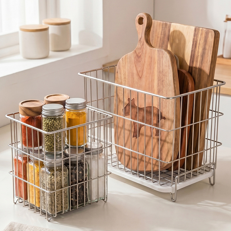 Stainless Steel Storage Box for Kitchen, 304 Steel