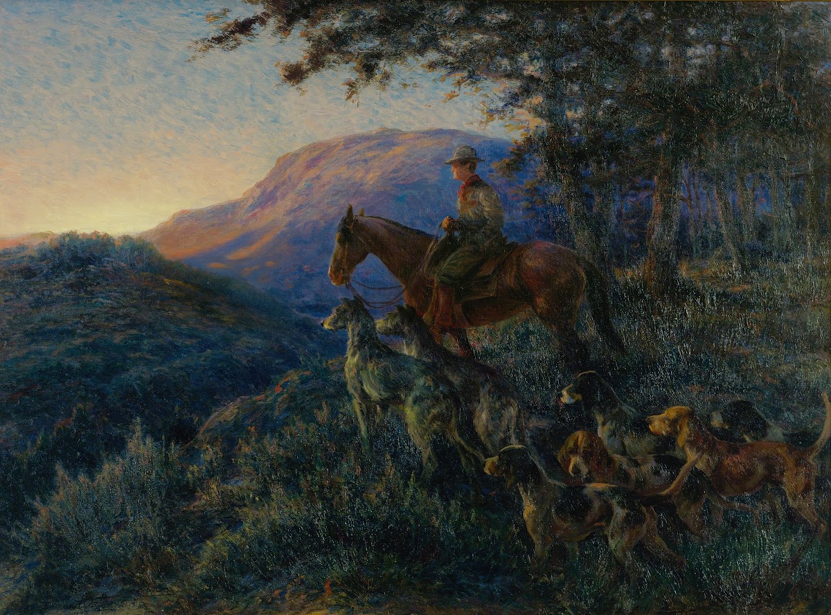Enjoying Sunset After A Long Days Hunt