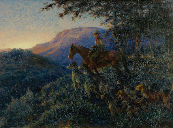 Enjoying Sunset After A Long Days Hunt