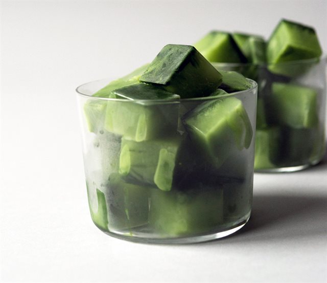 Đá Viên Matcha Latte