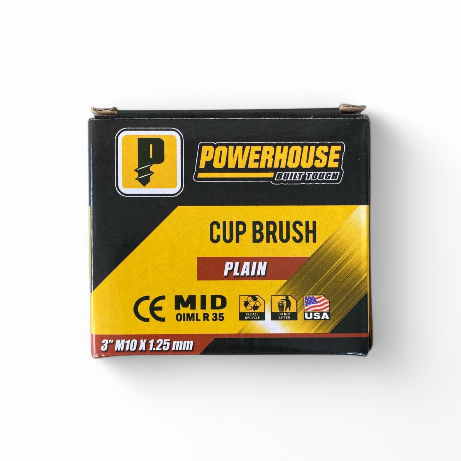 Powerhouse Cup Brush 3" Plain
