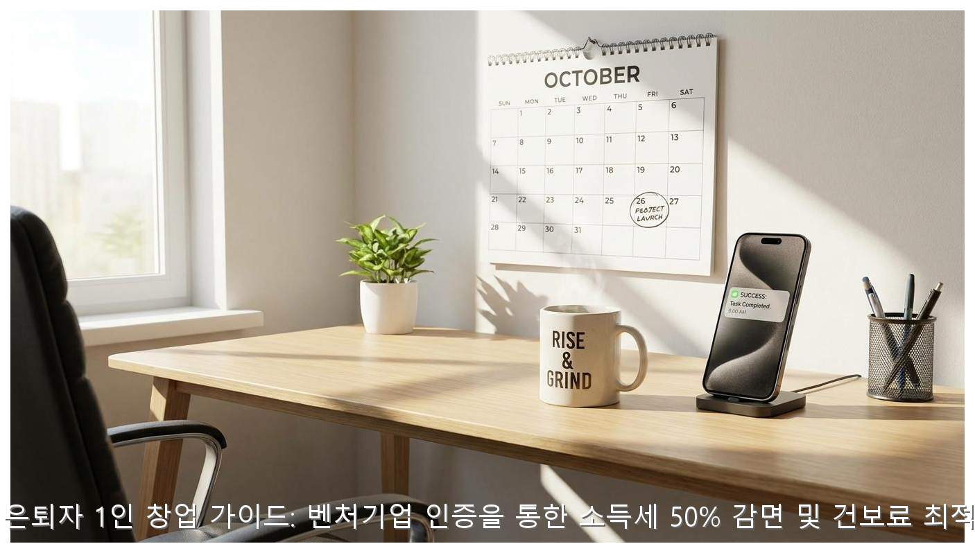 2026년 은퇴자 1인 창업 가이드: 벤처기업 인증을 통한 소득세 50% 감면 및 건보료 최적화 전략 핵심 안내 및 분석 인포그래픽 (7)