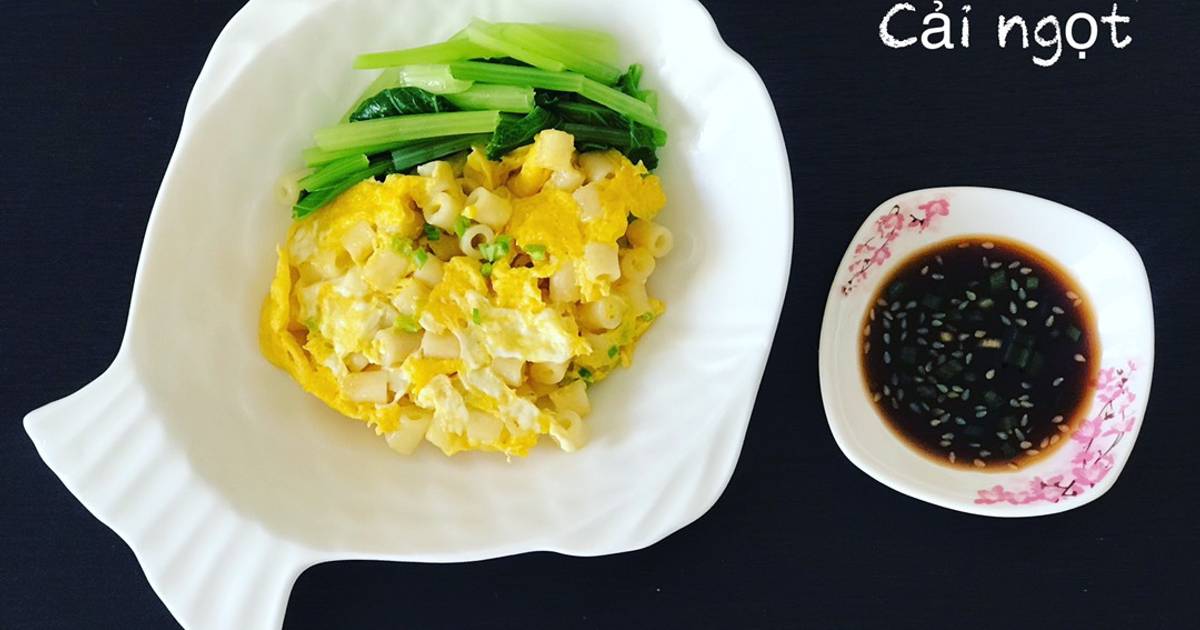 Nui chiên trứng cải ngọt