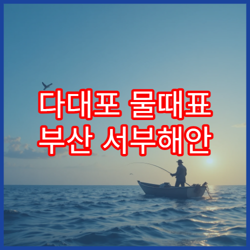 다대포 물때표 부산 서부해안 조수간만표와 바다시간 안내