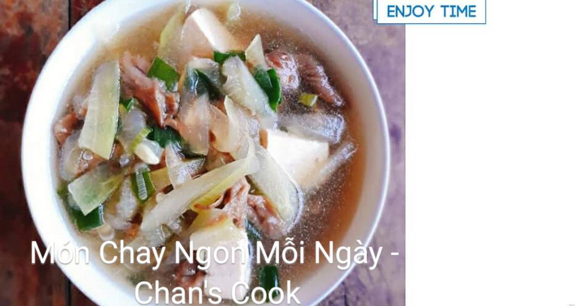 Canh dưa hồng chay