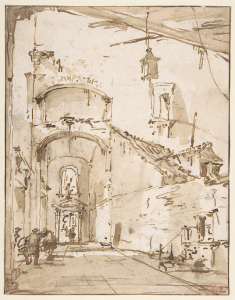 Architectural Capriccio A Vaulted Passageway 18th century