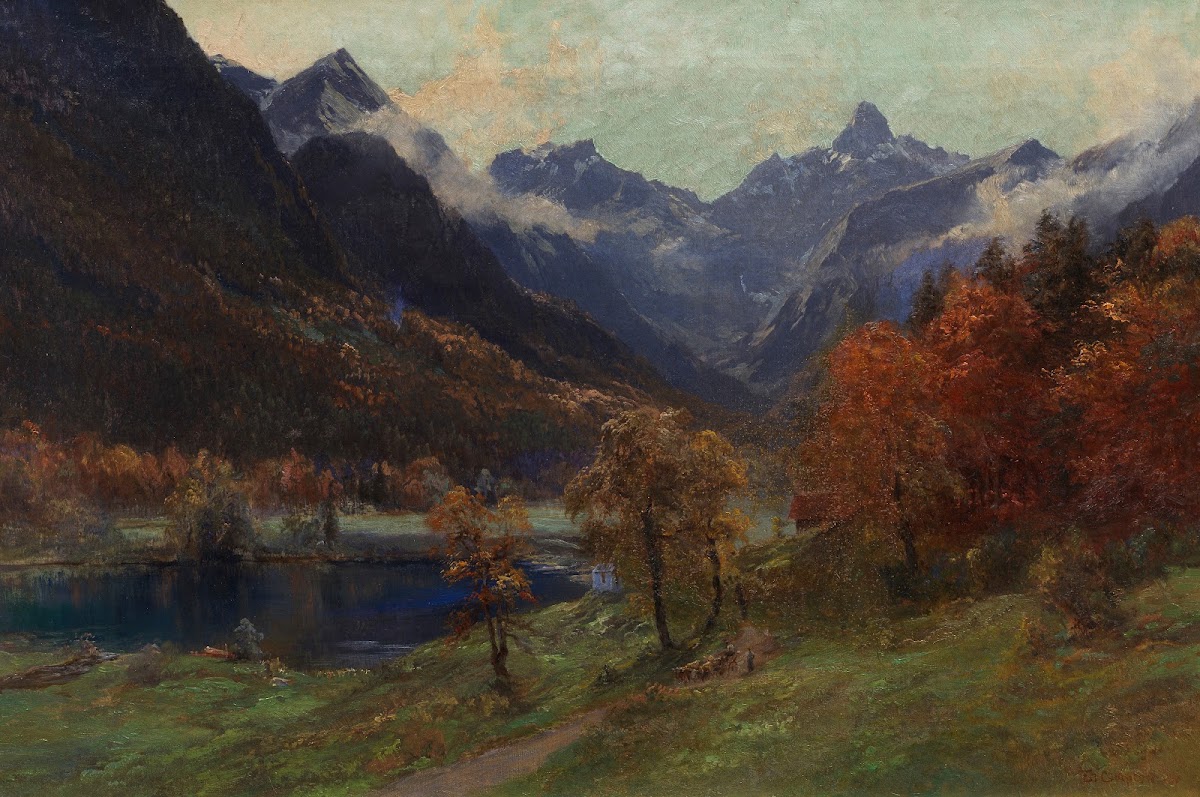 Christlessee bei Gerstruben mit Blick auf die Trettachspitze 1907