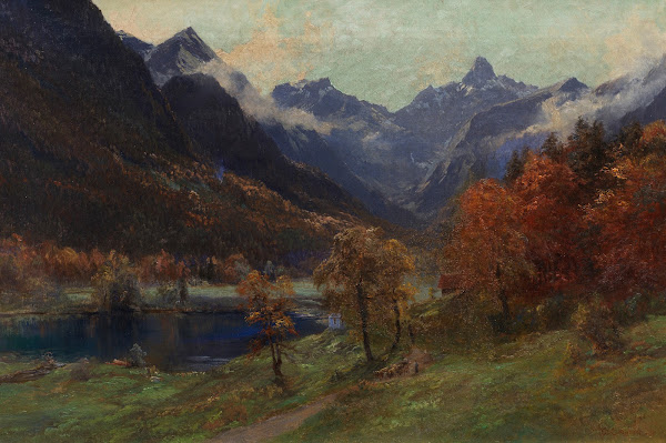 Christlessee bei Gerstruben mit Blick auf die Trettachspitze 1907