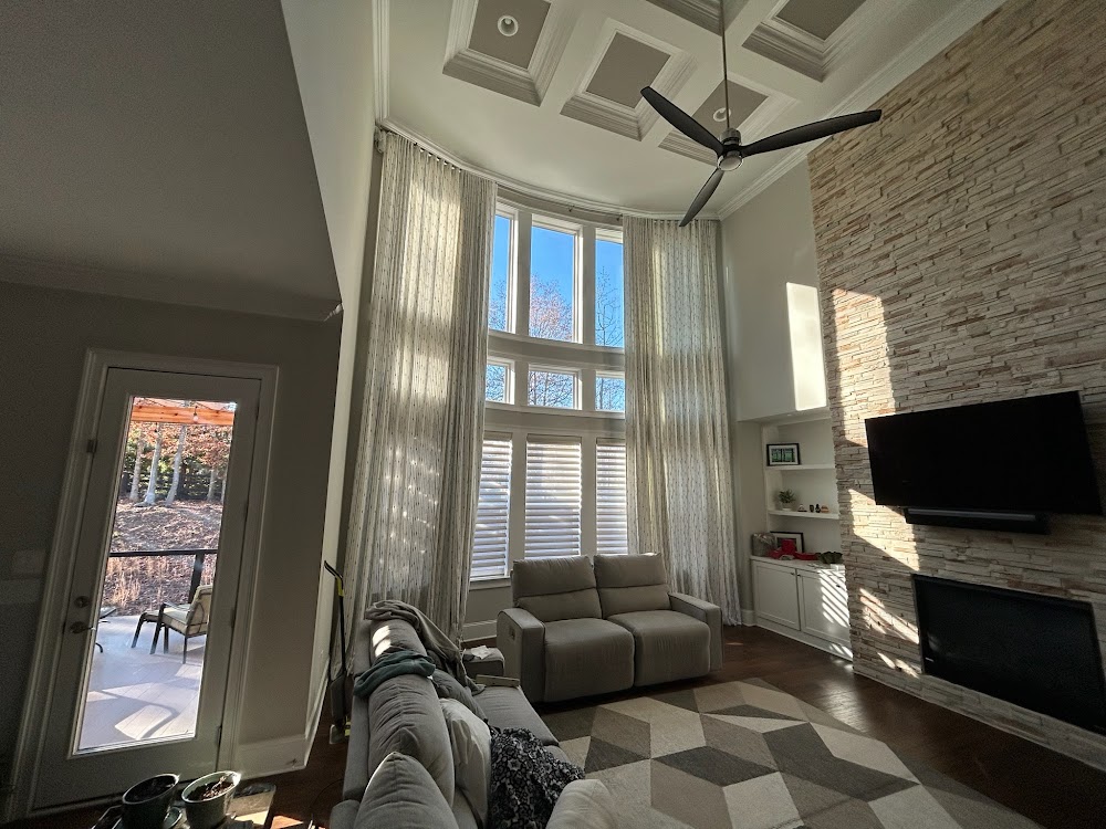 Custom Drapery + Plantation Shutters · Atlanta Home by LuxView LLC