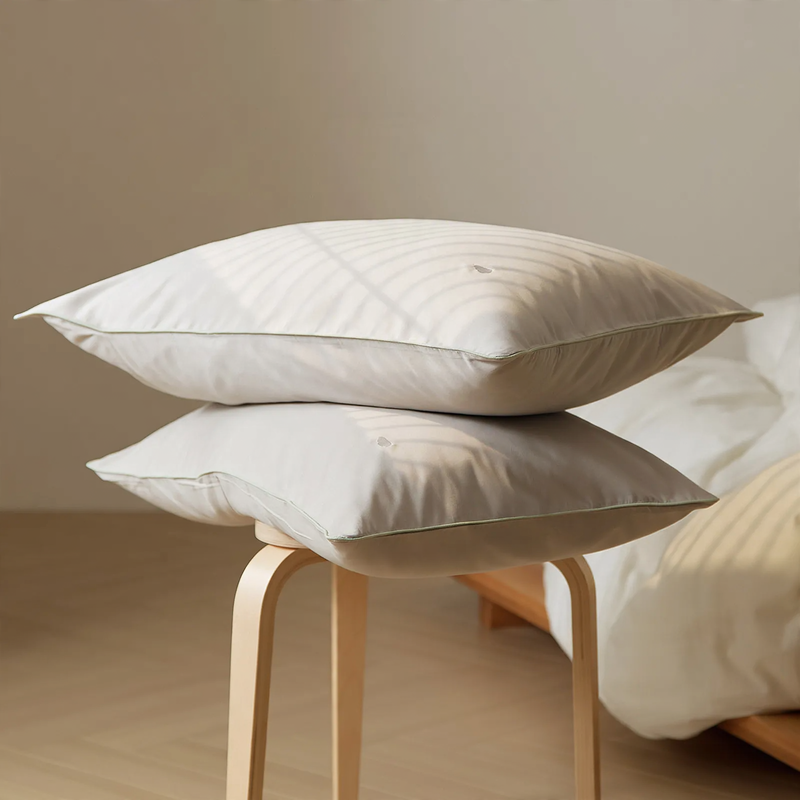 Cotton pillowcase, brushed, pair