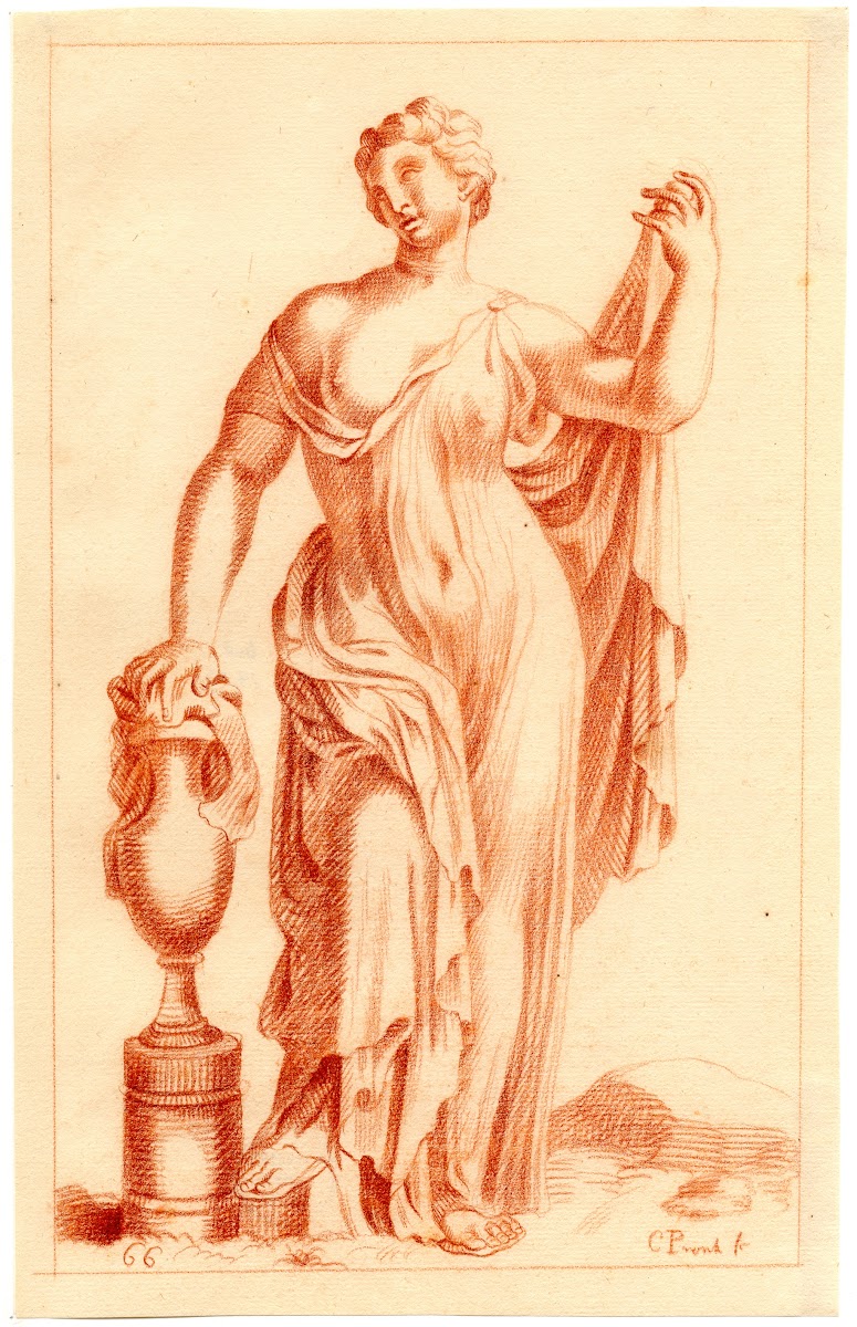 Beeld van staande vrouw