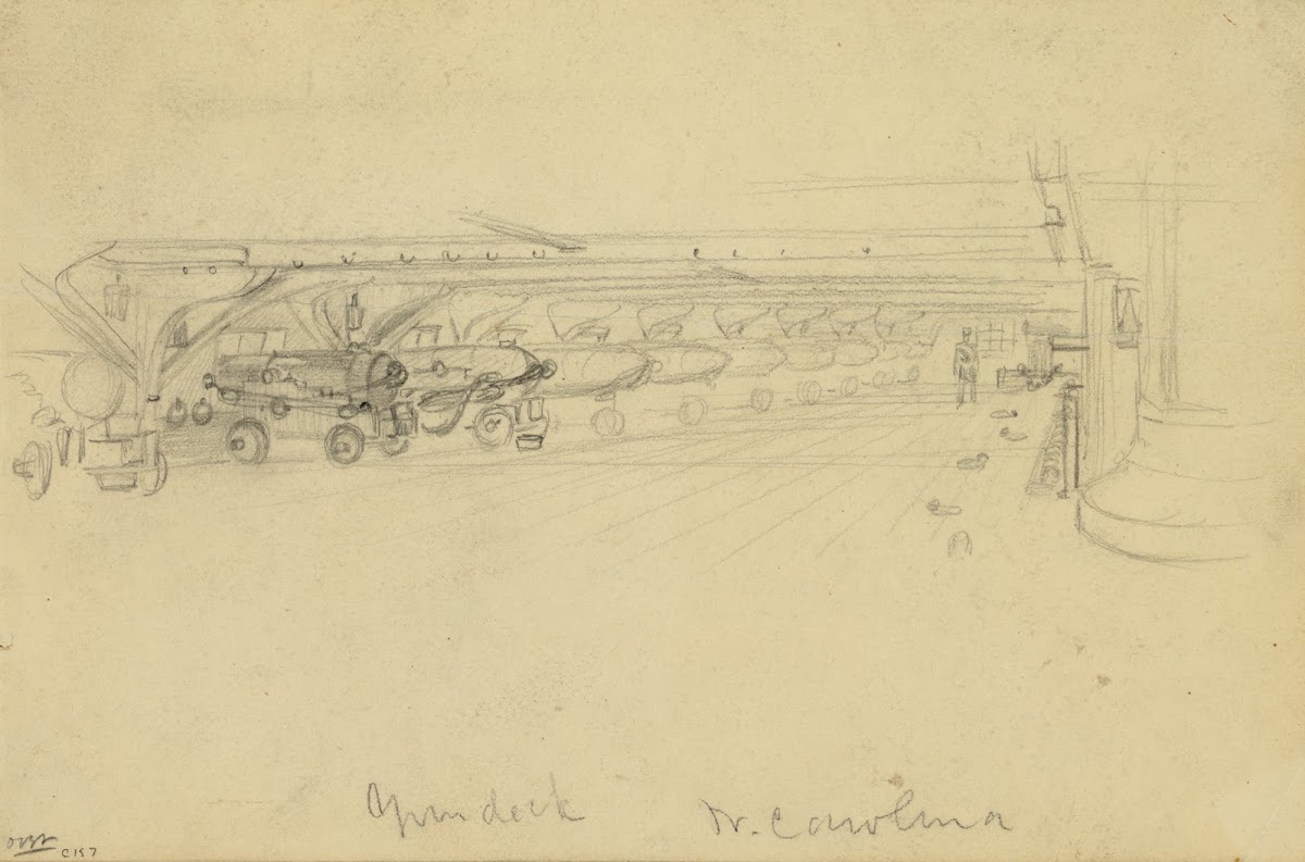 Gun deck N Carolina 1860 1865