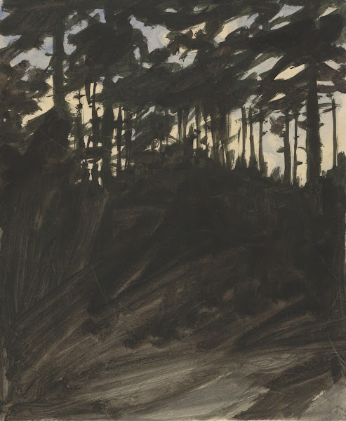 Coniferous forest at dusk 1895 1928