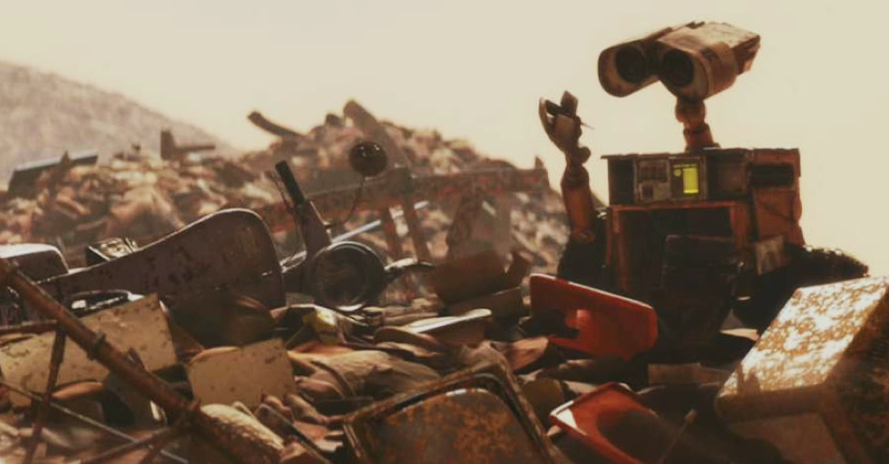 Wall-E movie about waste disaster on earth. National waste care day, waste issues, waste treatment Indonesia. CarbonEthics Indonesia