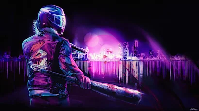 Vaporwave Violence 4K Wallpaper Background