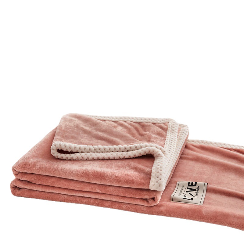 Milchfaser-Fleece-Decke, unifarben, verschiedene Größen