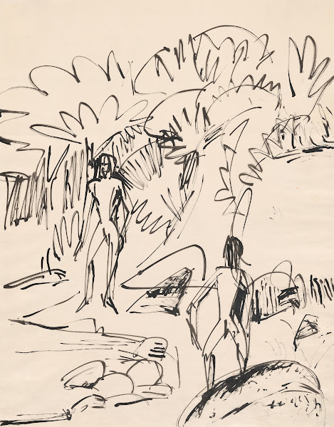 Two Bathers at Fehmarnküste 1912
