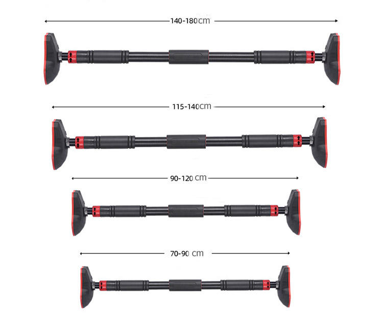 Steel Slider Horizontal Bar Indoor Home Gym Equipment Pull-Up Adjustable Height