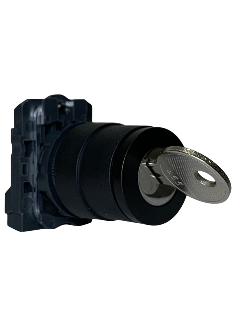 Selector Switches 2 Positions Stay Put Key 1N/O Black