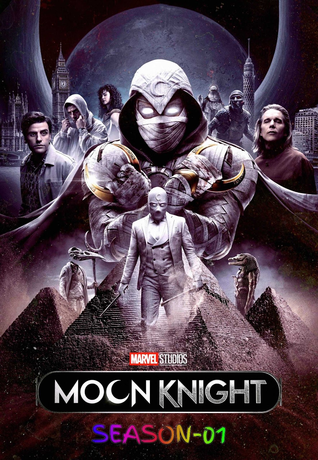 Moon Knight S01 (2022) (Hindi + English) Dual Audio MCU Completed Web Series HEVC ESub Download 