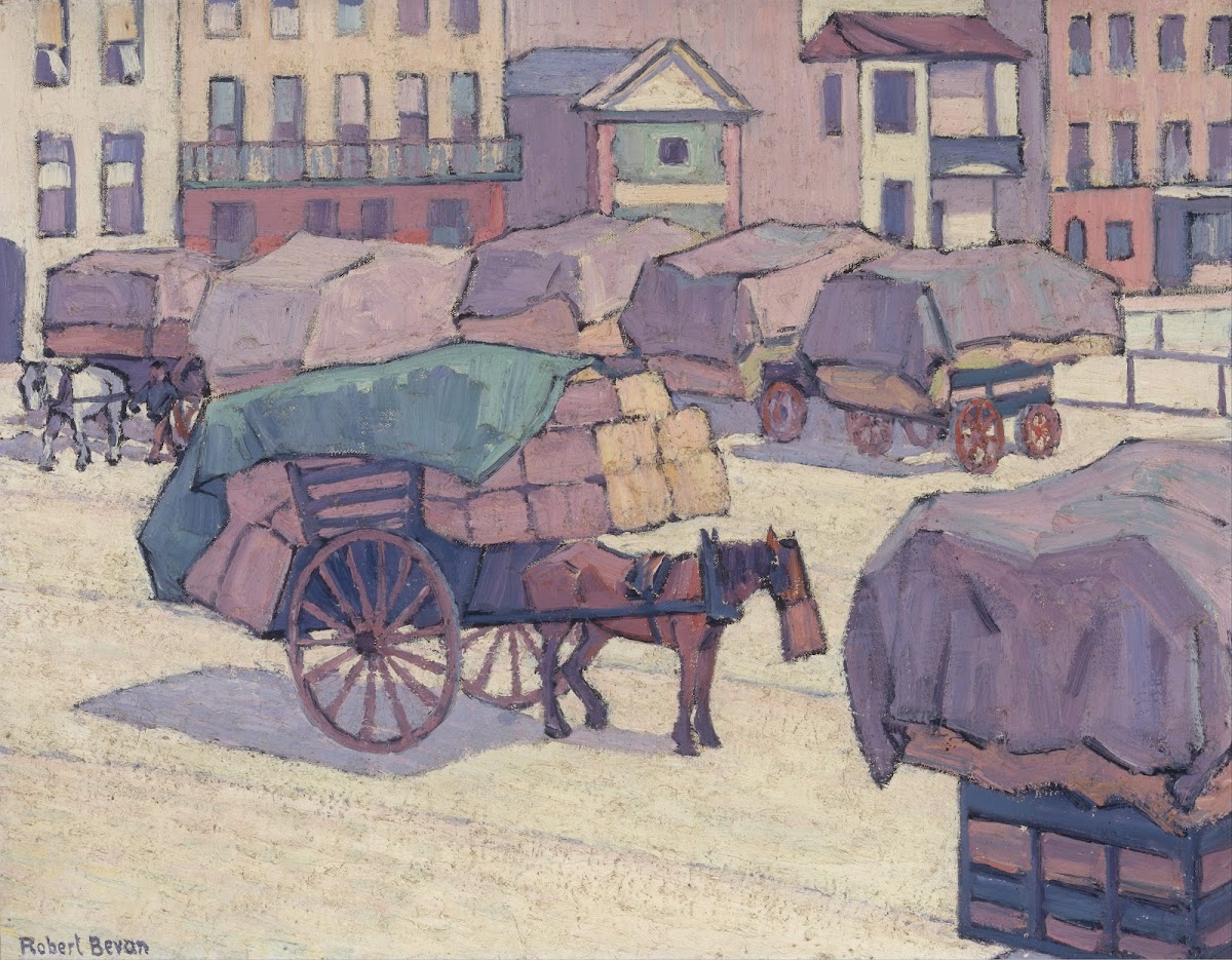 Hay Carts Cumberland Market 1915