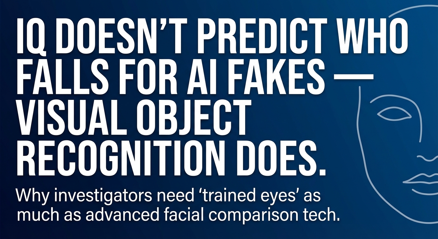 What Your Eyes Know That Your IQ Doesn't: Spotting AI Faces