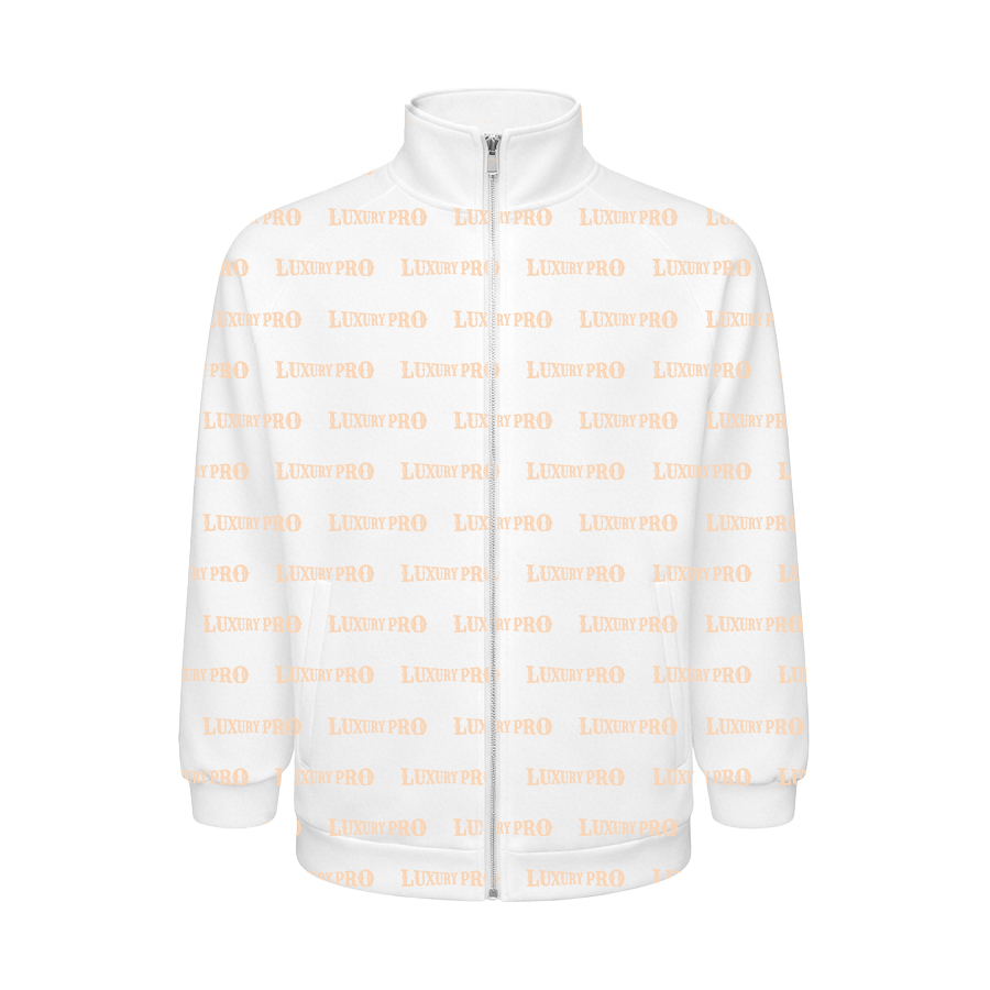 AOP Raglan Sleeve Stand Collar Jacket