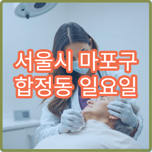 서울시 마포구 합정동 일요일 마취통증의학과 허리통증 관리