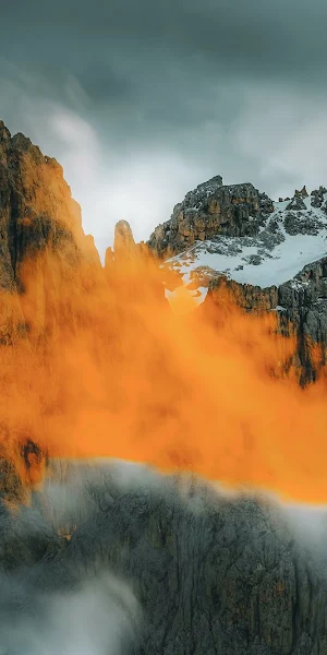 Sunset Southern Dolomites Mountains 5k Wallpaper Background