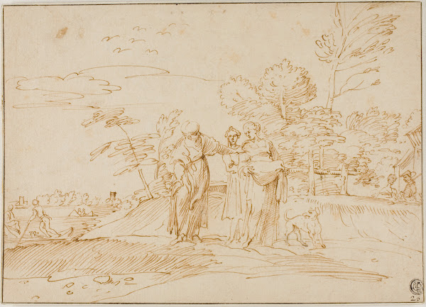 Naomi Counseling Ruth Near the Farm of Boaz