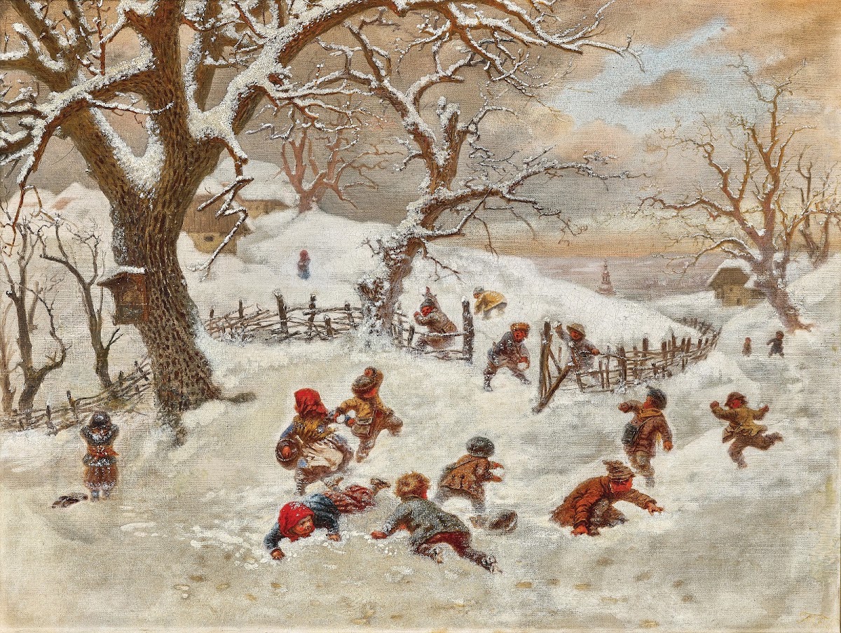 A Snowball Fight 1867