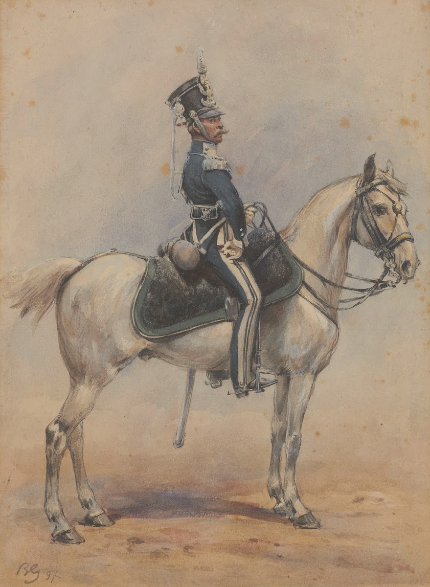 Oficer Strzelcow Konnych Wojska Polskiego Krolestwa Kongresowego 1897