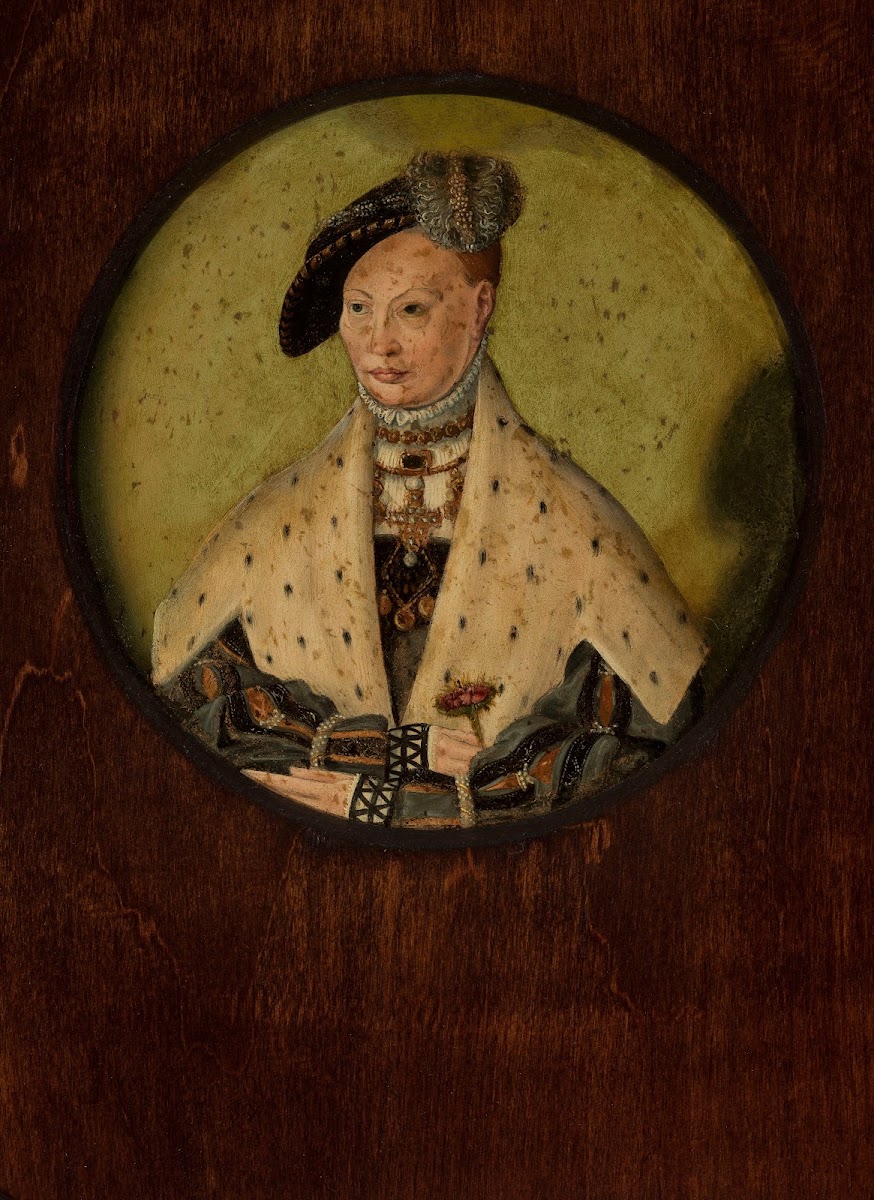 Portrait Of Princess Dorothea Wife Of Albrech Of Prussia 1546